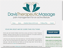 Tablet Screenshot of davistherapeuticmassage.com